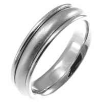 14 Kt White Gold Classic Wedding Band