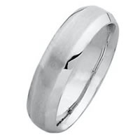 14 Kt White Gold Classic Wedding Band