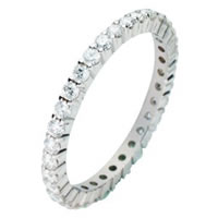 Item # 212091WE - Diamond Eternity Ring 18Kt White Gold 