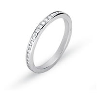 Item # 212151WE - 18K White Gold Diamond Anniversary Band