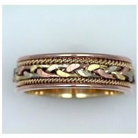 Wedding Band, 14 kt WGP GOLD