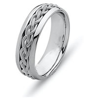 14K White Gold Wedding Ring