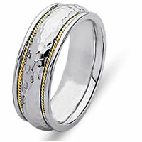 18 Kt Yellow Gold & Platinum Wedding Ring