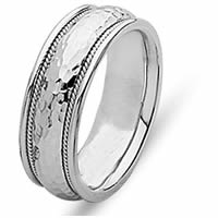 18 Kt White Gold Wedding Ring