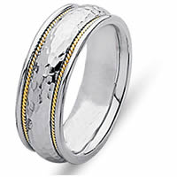 Item # 21516PE - 18 Kt Yellow Gold & Platinum Wedding Ring