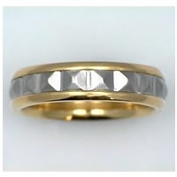 Wedding Band, Platinum & 18 kt