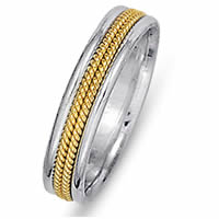 Item # 21620PE - Wedding Band, Platinum & 18 kt