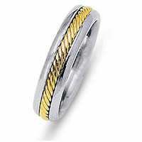 Item # 216481PE - Platinum and 18 Kt Yellow Wedding Ring