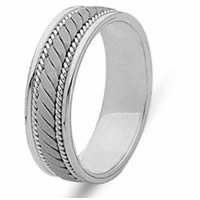 Item # 21996WE - Wedding Ring, 18 Kt White Gold