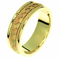18 Kt Tri-Color Hand Crafted Ring