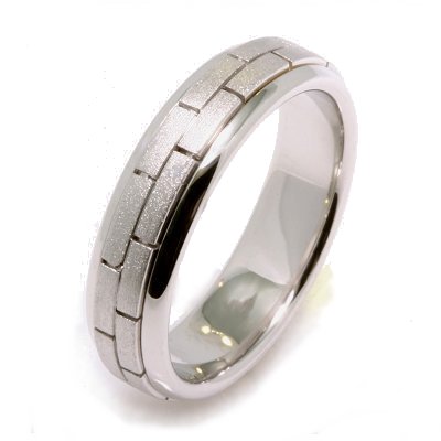 White Gold Wedding Band on 18k White Gold Wedding Band   Item 22659we By Weddingbands Com