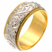 Item # 2616578 - 14 Kt Hand Carved Wedding Ring
