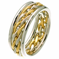 18 Kt Hand Carved Wedding Ring