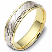 Item # 46836NPE - Platinum & 18kt Classic Wedding Ring