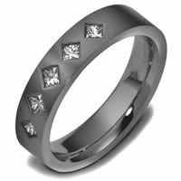 Titanium Diamond Wedding Band (0.50ct. tw.)