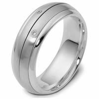 Platinum Diamond Spinning Wedding Band (0.06ct. tw.)
