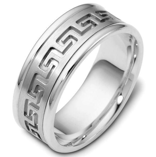 Greek Wedding Rings on Greek Key Carved Wedding Ring   Item 47528w By Wedding Bands