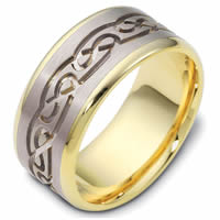 Item # 47541E - Celtic Carved Wedding Ring