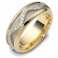 Item # 47769E - 18K Diamond Spinning Wedding Band