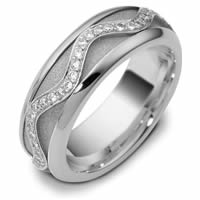 Item # 47769NW - Diamond White Gold Spinning Wedding Ring