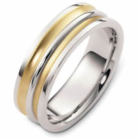 Item # 48254NPE - Platinum & 18kt Classic Wedding Ring
