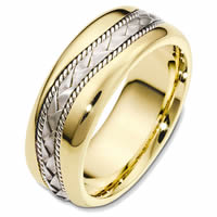 Two-Tone Handcrafted Wedding Ring