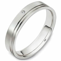 18K Gold Diamond Wedding Band (0.02ct.)