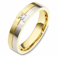 Item # 48620E - 18K Gold Diamond Wedding Band