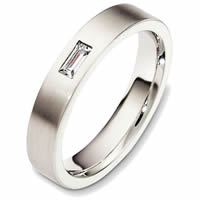 18K Gold Straight Baguette Diamond Wedding Ring (0.15ct. tw.)