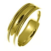 18kt Yellow Gold Handcrafted Wedding Ring
