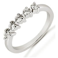 Palladium Diamond Anniversary Band  (0.25ct. tw.)