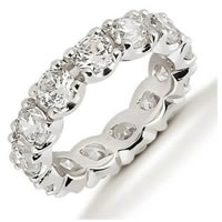 18Kt White Gold Diamond Eternity Band (Over 4.0ct. tw.)