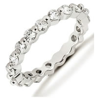 14Kt White Gold Diamond Eternity Band  (Over 1.0ct. tw.)