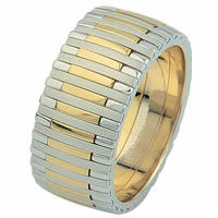 Item # 68712010 - 14 Kt Two-Tone Wedding Ring, Piano