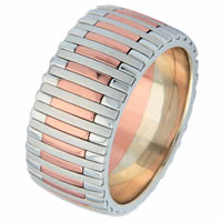 Item # 68712020RE - Rose and White Gold Wedding Ring Piano
