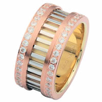 Item # 68719201D - Tri-Color Diamond Eternity Ring