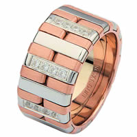 Item # 6872120DR - 14 K Rose & White Gold Diamond Ring
