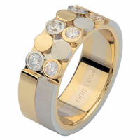 Item # 6872410D - 14 K Two-Tone Diamond Ring