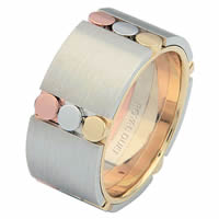 Item # 687271020 - 14 K Tri-Color Wedding Ring