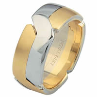 Item # 6873110 - 14Kt Two-Tone Wedding Ring. Tied Together