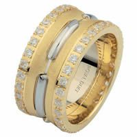 Item # 6873910DE - Two-Tone Diamond Eternity Ring