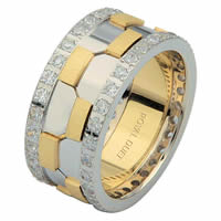 Item # 68740010DE - Two-Tone Diamond Eternity Ring