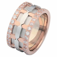 Item # 6874120DRE - 18K Rose & White Gold Diamond Eternity Ring