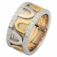 Item # 68743010DE - Two-Tone Diamond Eternity Ring