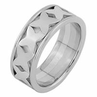 Item # 68744210WE - 18 Kt White Gold Wedding Ring