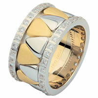 Item # 68746010DE - Two-Tone Diamond Eternity Ring