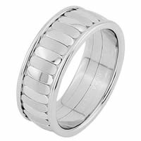 Item # 68747010WE - 18 Kt White Gold Wedding Ring