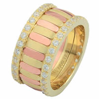 Item # 68747121DE - Rose & Yellow Diamond Eternity Ring