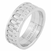 Item # 6874801W - 14 Kt White Gold Wedding Ring