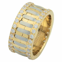 Item # 6874810DE - Two-Tone Diamond Eternity Ring